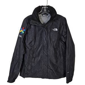 The North Face Resolve 2 Jacket Womens M Coat TNF Black Windbreaker Outdoor Hood